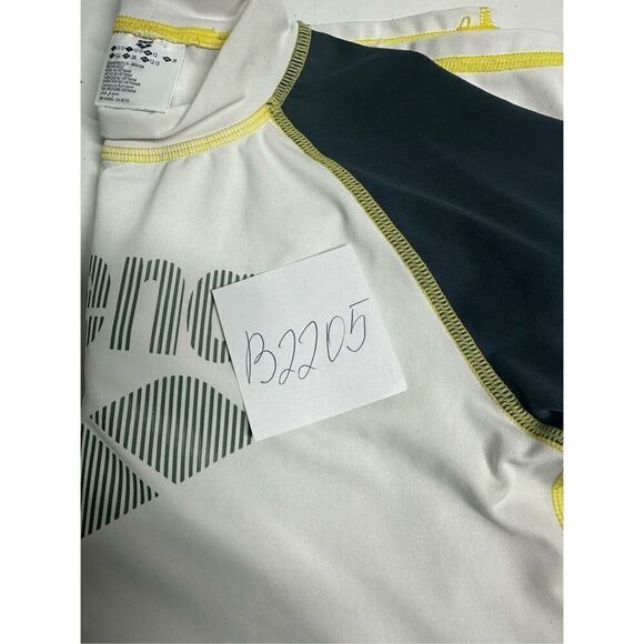 Arena BOYS LONG SLEEVE RASH GUARD UPF 40+ White Gray Size 28 UV protection - Picture 10 of 10